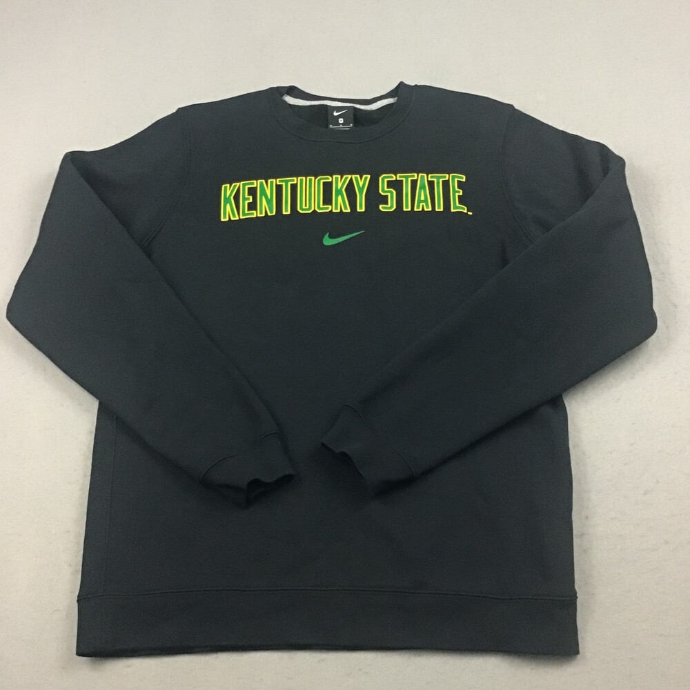 Kentucky State Thorobreds Sweatshirt Men Medium Black Nike Center Swoosh M